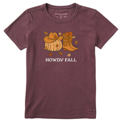 Women's Howdy Fall Short Sleeve Crusher Tee
