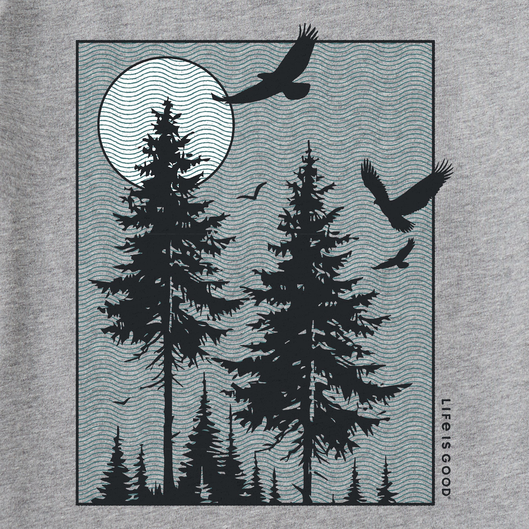 Men's Moonlit Pines Window Short Sleeve Crusher Tee