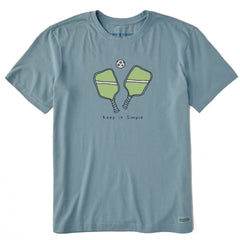 Men's Keep it Pickleball Simple Short Sleeve Crusher Tee