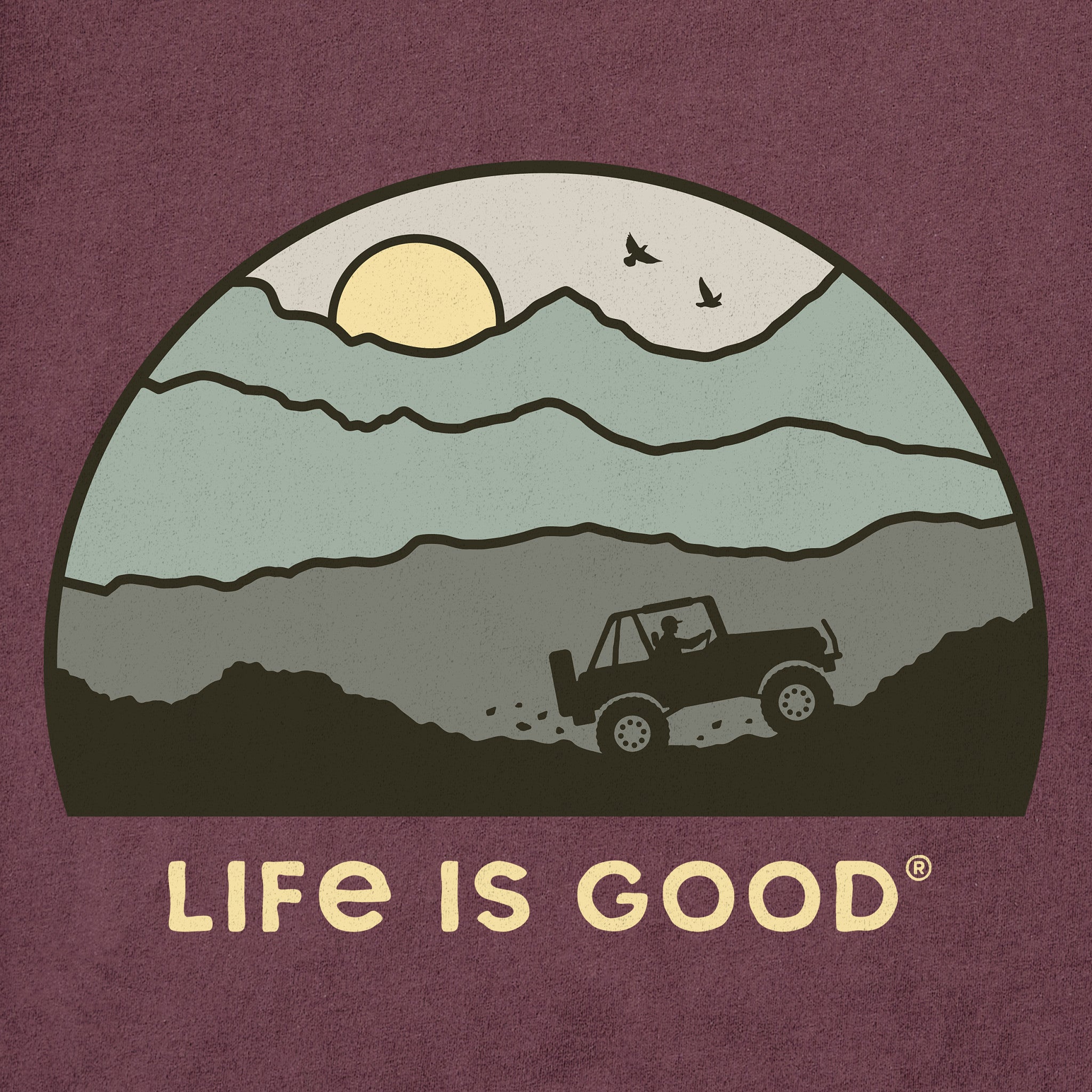 Men's ATV Sunset Short Sleeve Crusher Tee
