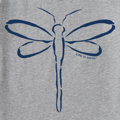 Women's Dragonfly Outline Short Sleeve Tee