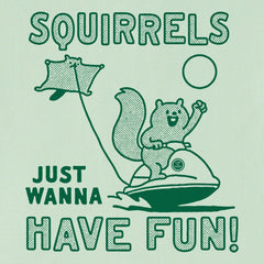 Kids Squirrels Just Wanna Have Fun Short Sleeve Crusher Tee