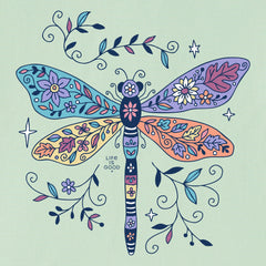 Kids Patchwork Dragonfly Short Sleeve Crusher Tee