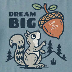 Men's Dream Big Squirrel Short Sleeve Crusher Tee