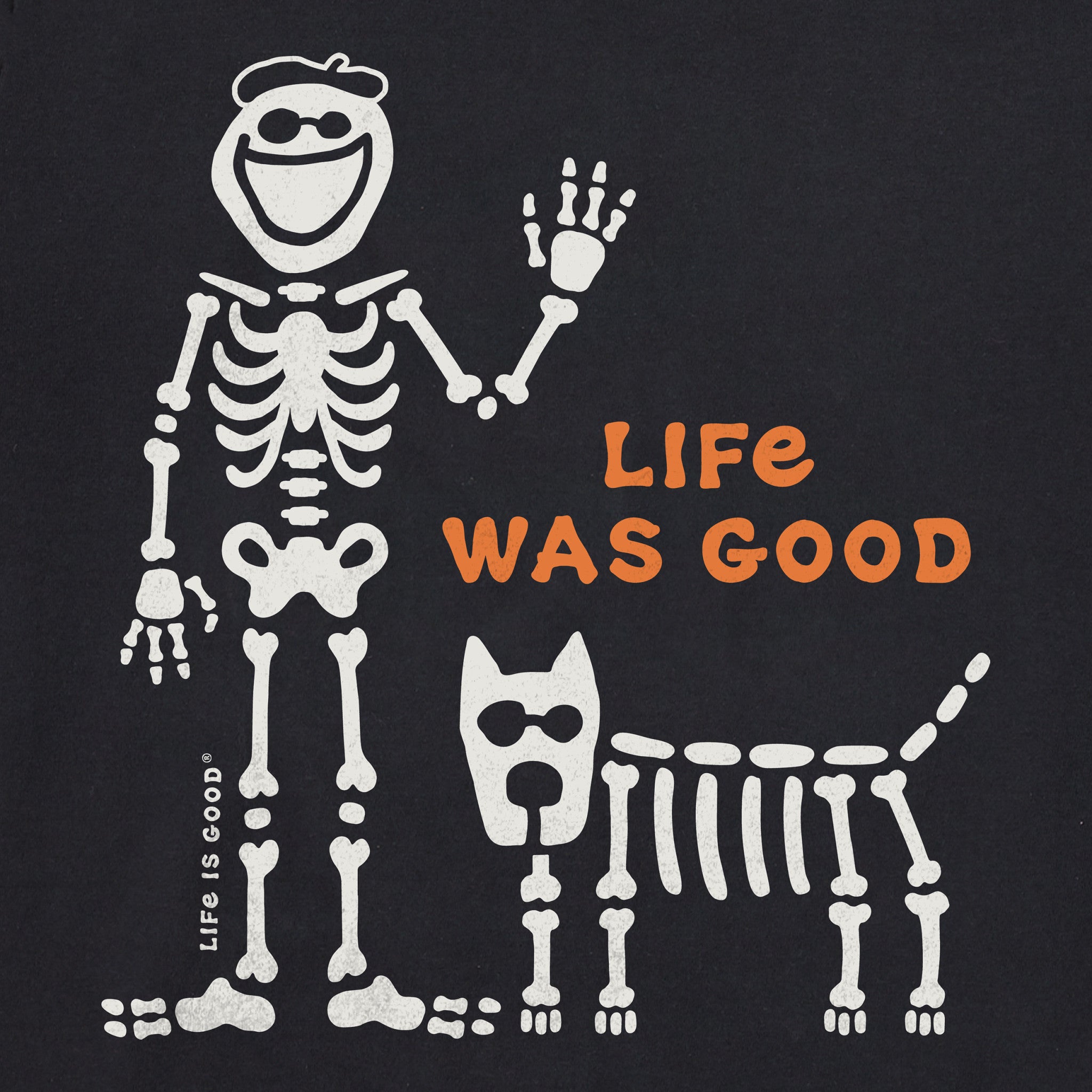 Men's Life Was Good Jake Rocket Short Sleeve Crusher Tee