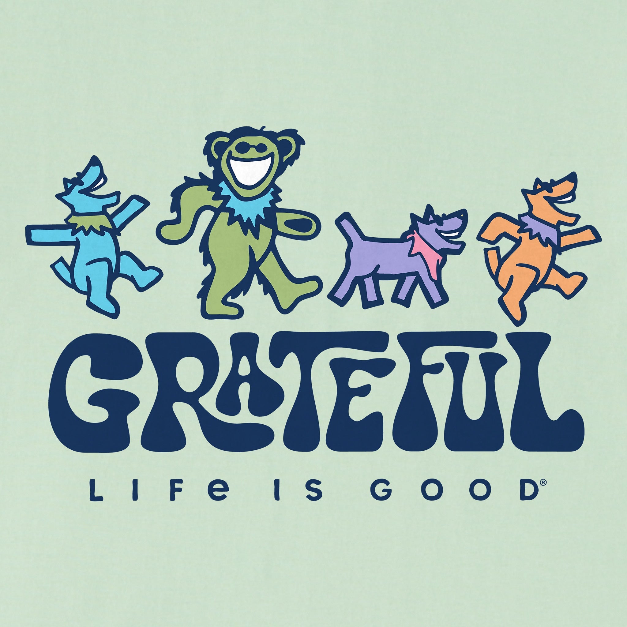 Kids Grateful Dancers Short Sleeve Crusher Tee
