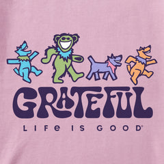 Women's Grateful Dancers Short Sleeve Crusher Boxy Tee