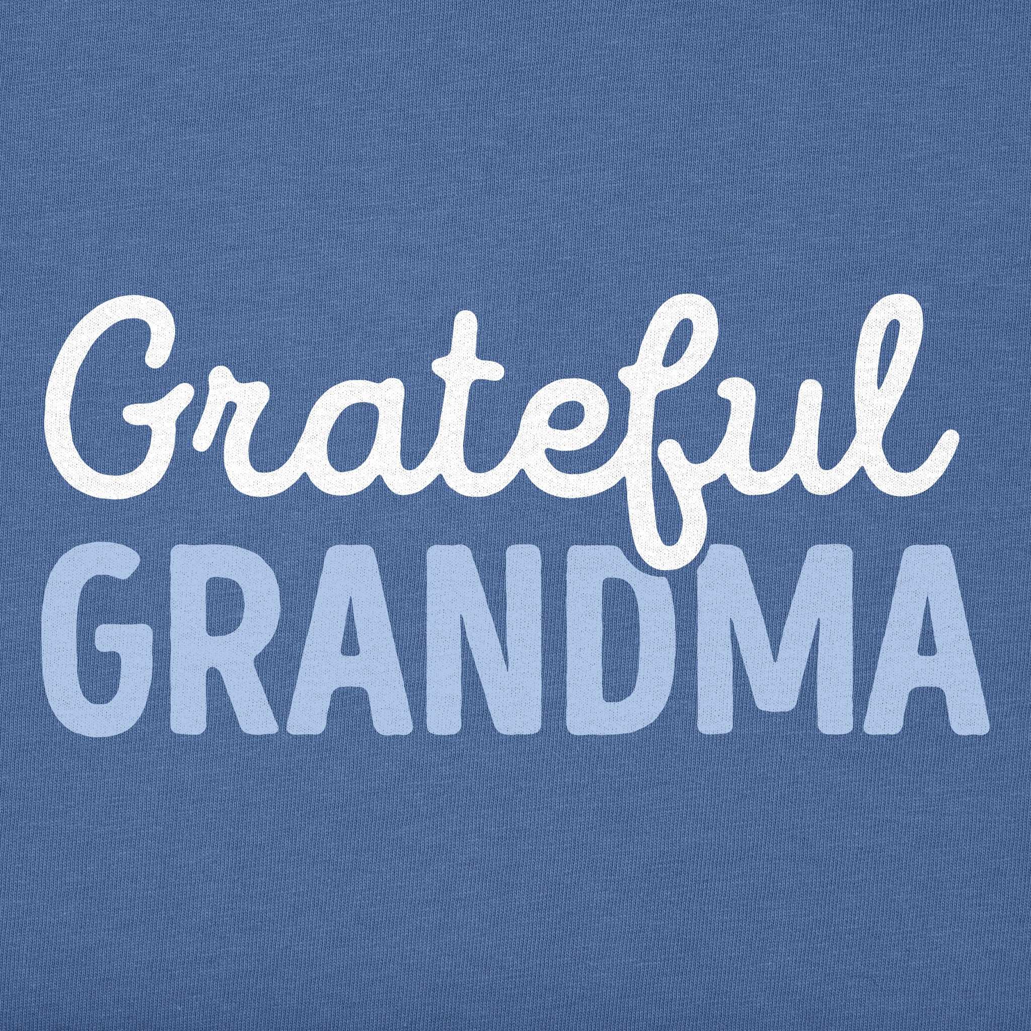 Women's Grateful Grandma Script Long Sleeve Crusher Tee