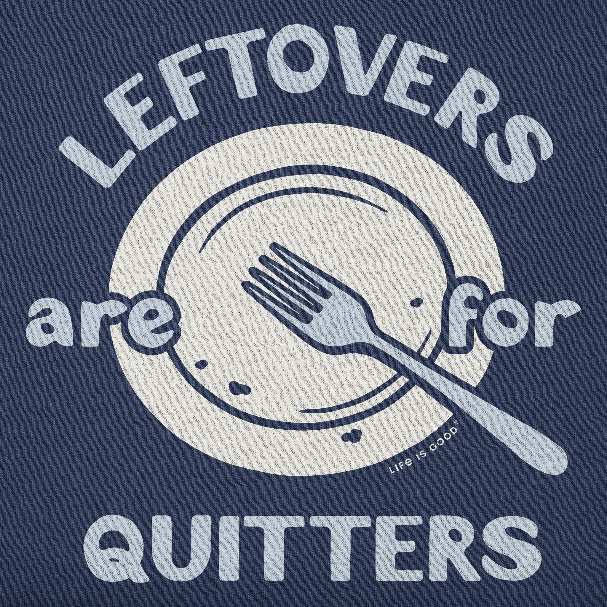 Women's Leftovers are for Quitters Plate Short Sleeve Crusher Tee