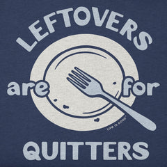 Women's Leftovers are for Quitters Plate Short Sleeve Crusher Tee