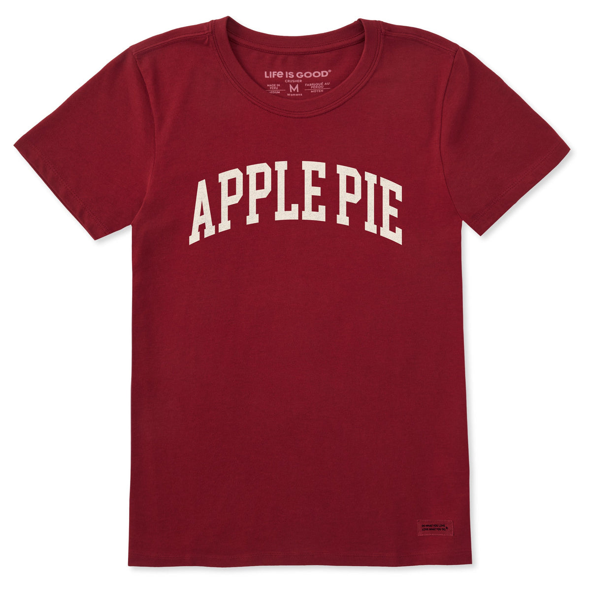 Women's Apple Pie Athletic Arch Short Sleeve Crusher Tee
