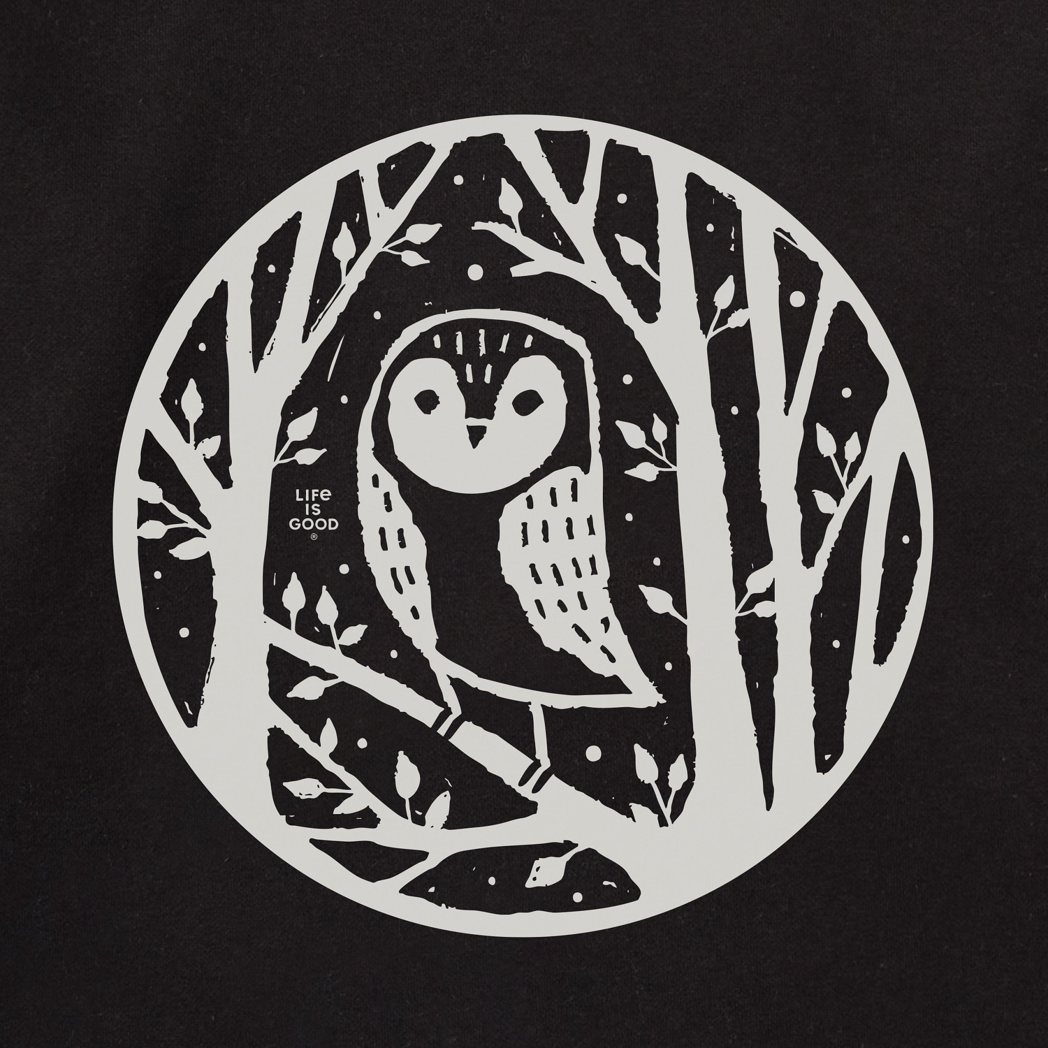 Adult Unisex Owl in the Trees Every Wear Crew Sweatshirt