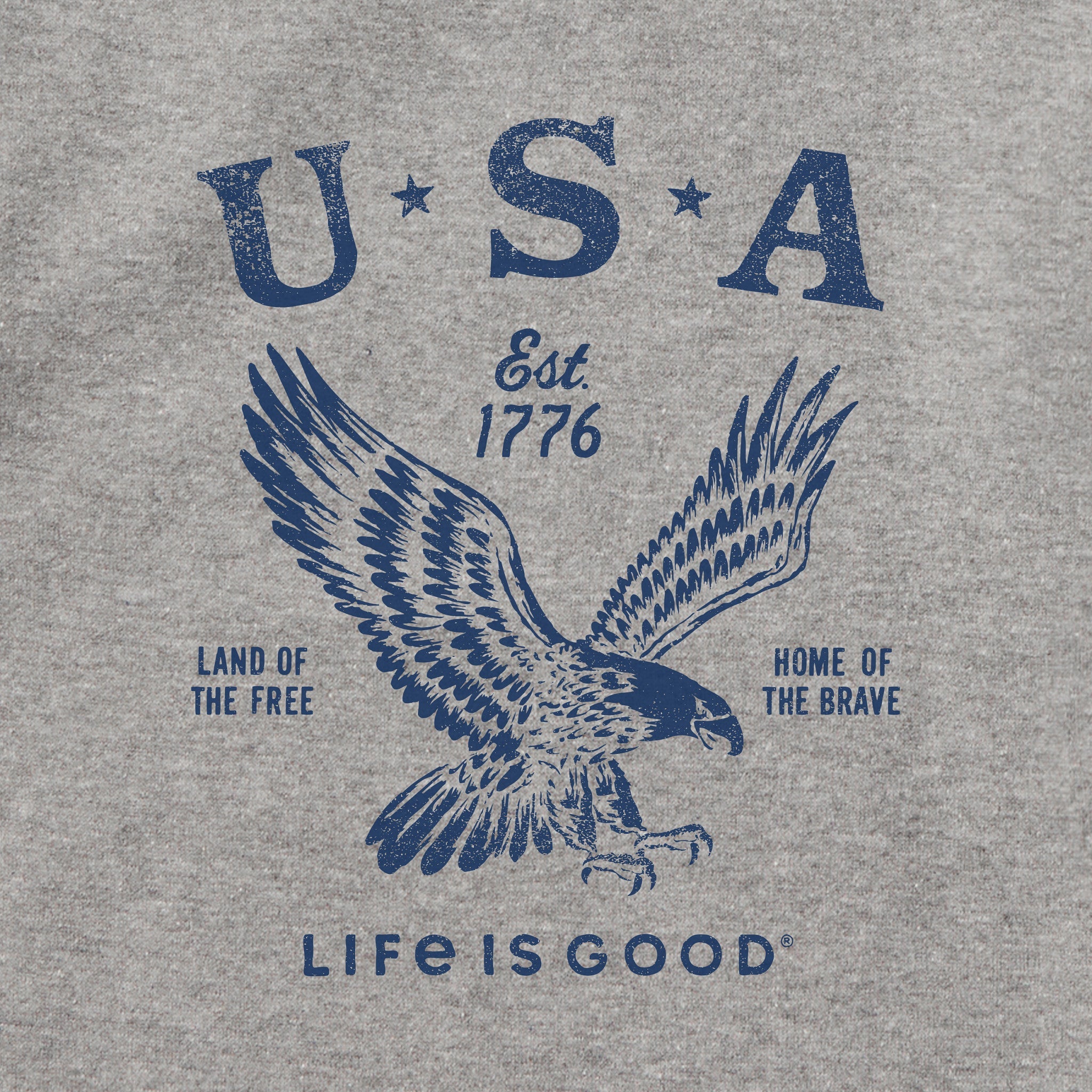 Adult Unisex USA 1776 Eagle Every Wear Hoodie Sweatshirt