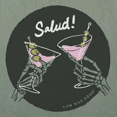 Men's Skeleton Salud Short Sleeve Crusher Tee