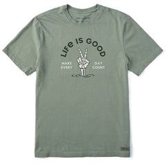 Men's Make Every Day Count Skeleton Short Sleeve Crusher Tee