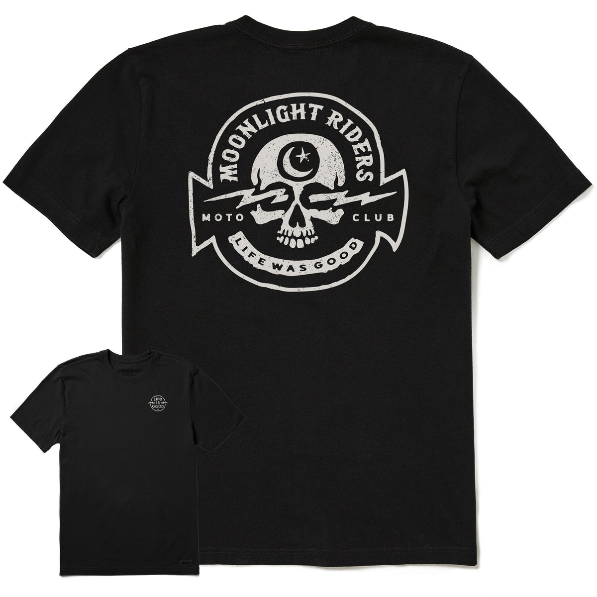 Men's Moonlight Riders Moto Club Short Sleeve Crusher Tee