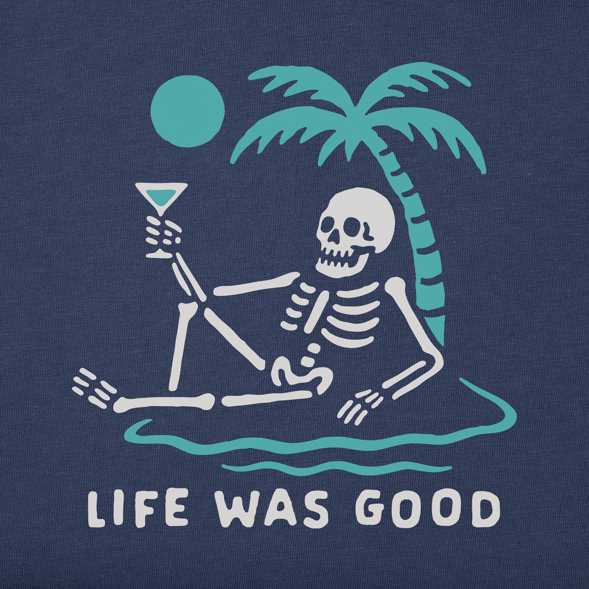 Men's Life Was Good on the Beach Short Sleeve Crusher Tee
