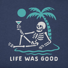 Men's Life Was Good on the Beach Short Sleeve Crusher Tee