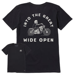 Women's Into the Great Wide Open Skeleton Short Sleeve Crusher Tee