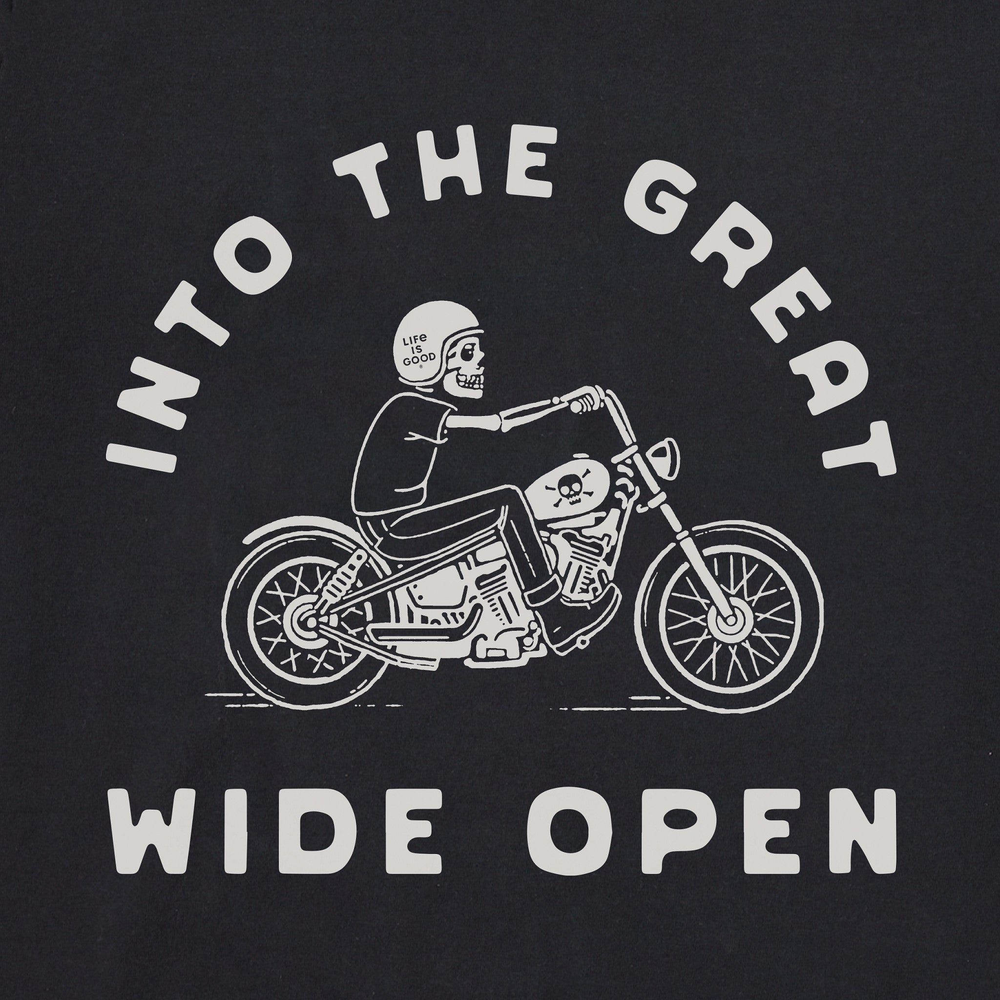 Women's Into the Great Wide Open Skeleton Short Sleeve Crusher Tee