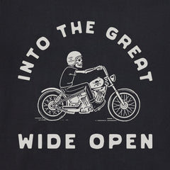 Women's Into the Great Wide Open Skeleton Short Sleeve Crusher Tee