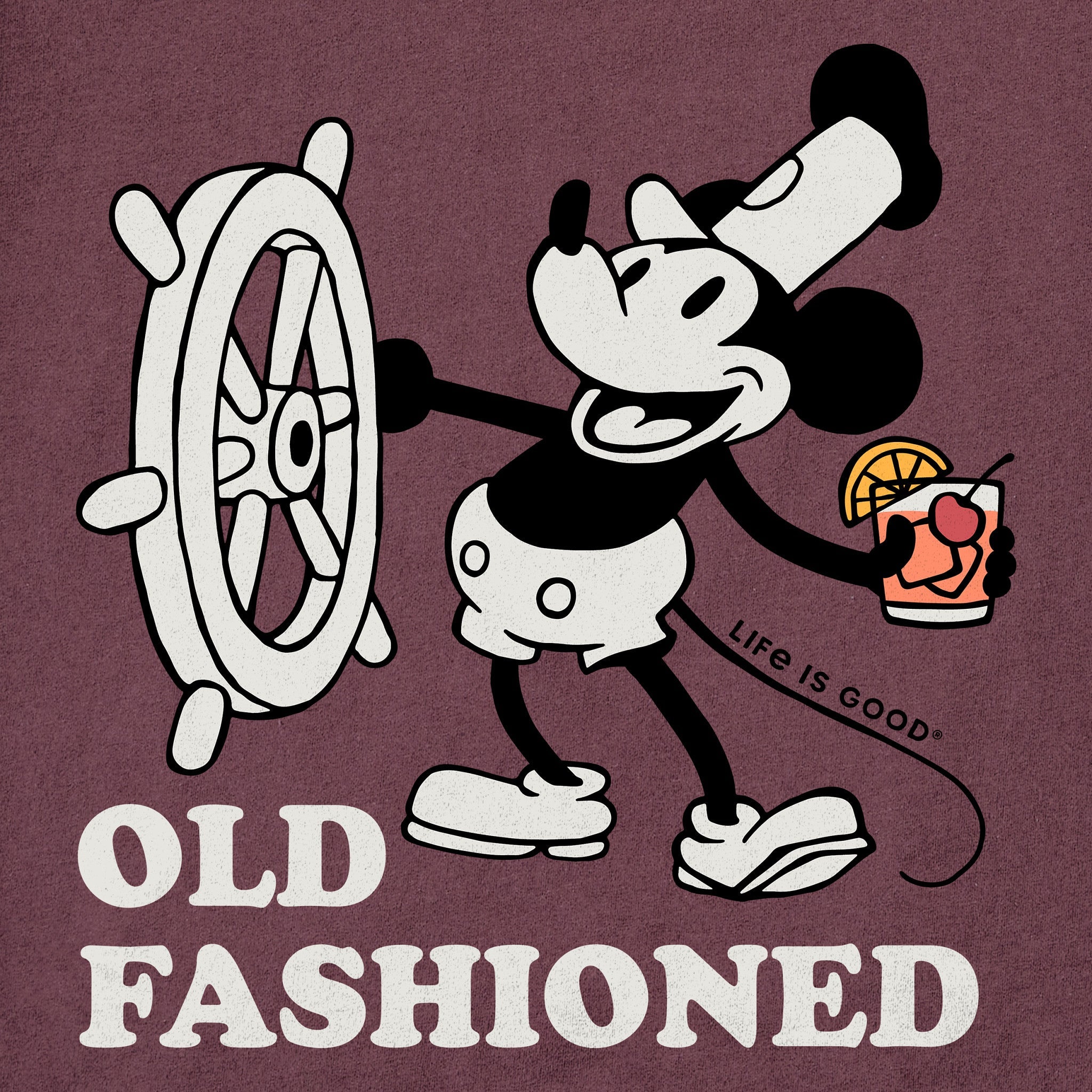 Men's Willie Old Fashioned Short Sleeve Crusher Tee