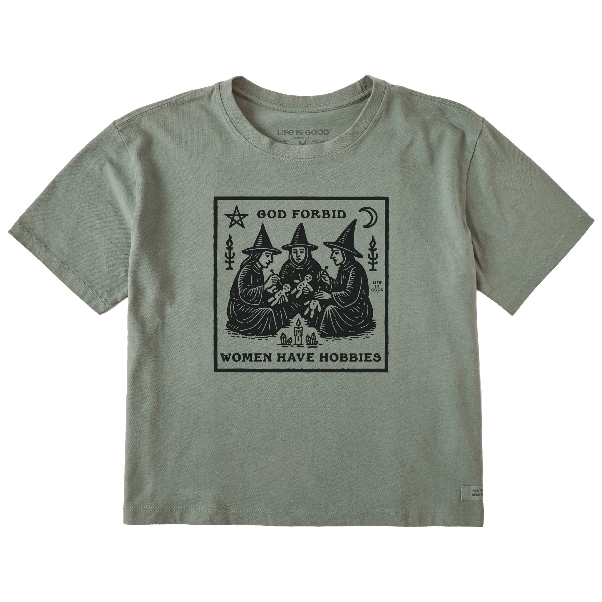 Women's Hobbies Short Sleeve Crusher Boxy Tee
