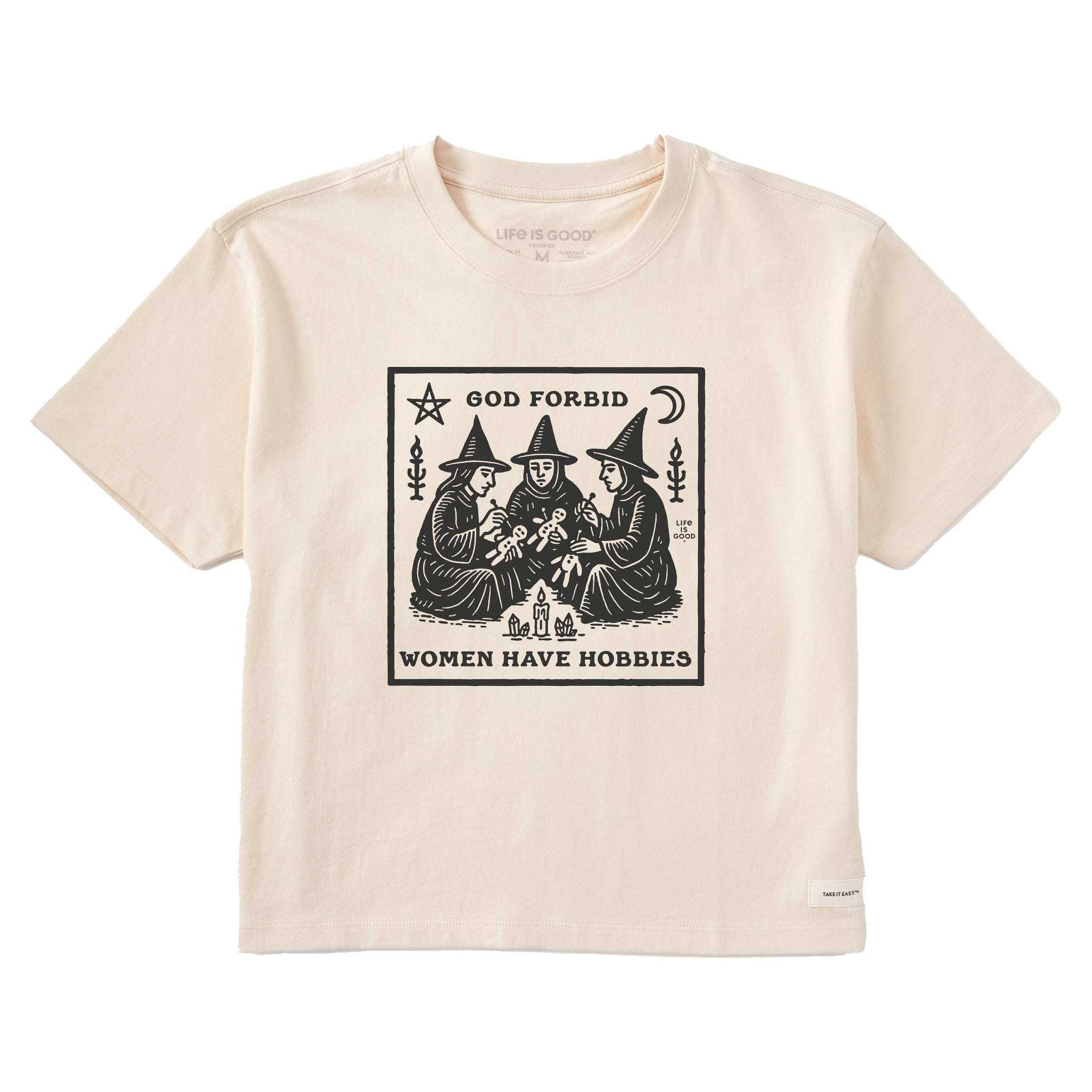 Women's Hobbies Short Sleeve Crusher Boxy Tee