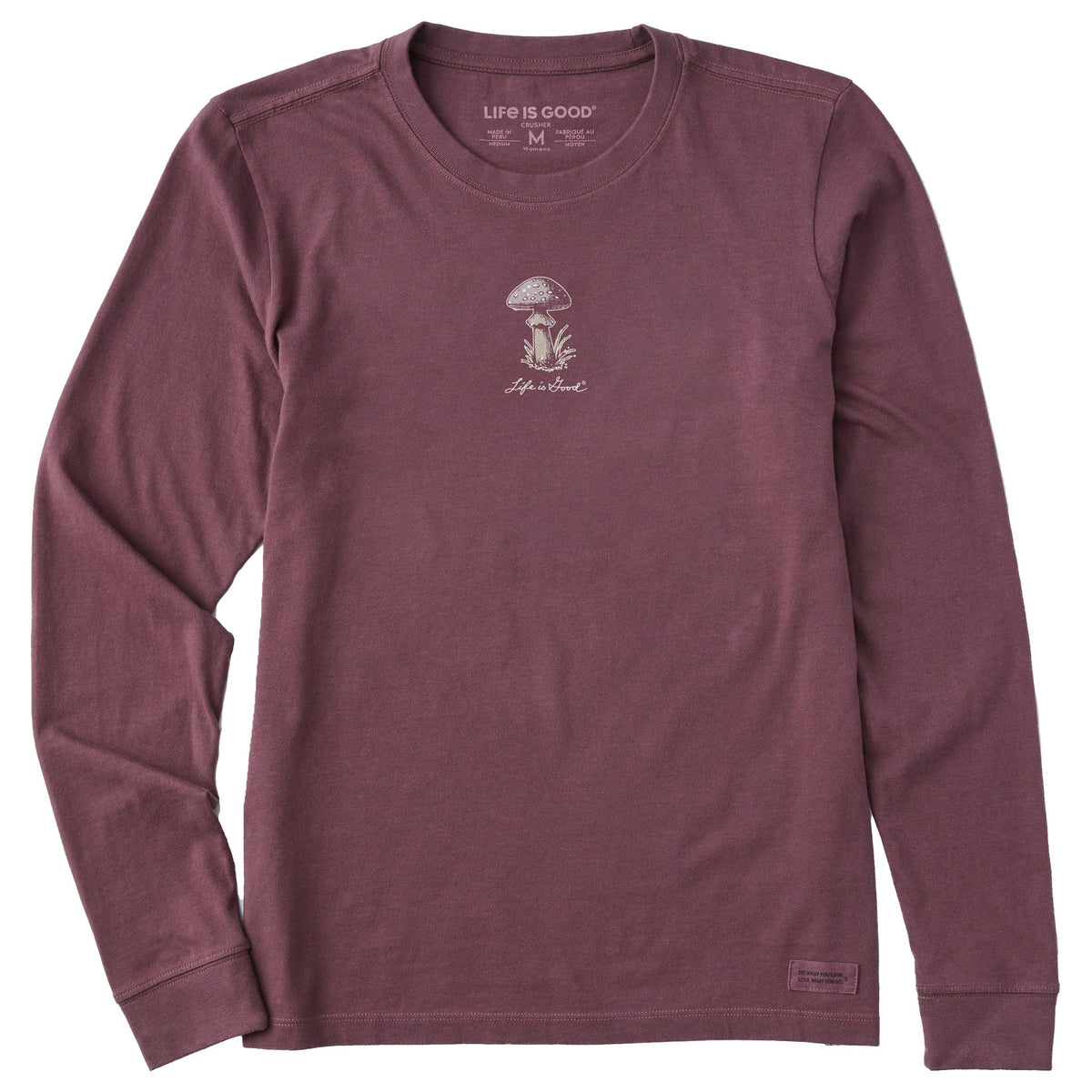 Women's Detailed Mushrooms Long Sleeve Crusher Tee