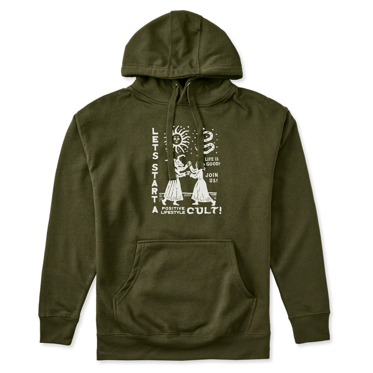Adult Unisex Let's Start a Cult Every Wear Hoodie Sweatshirt