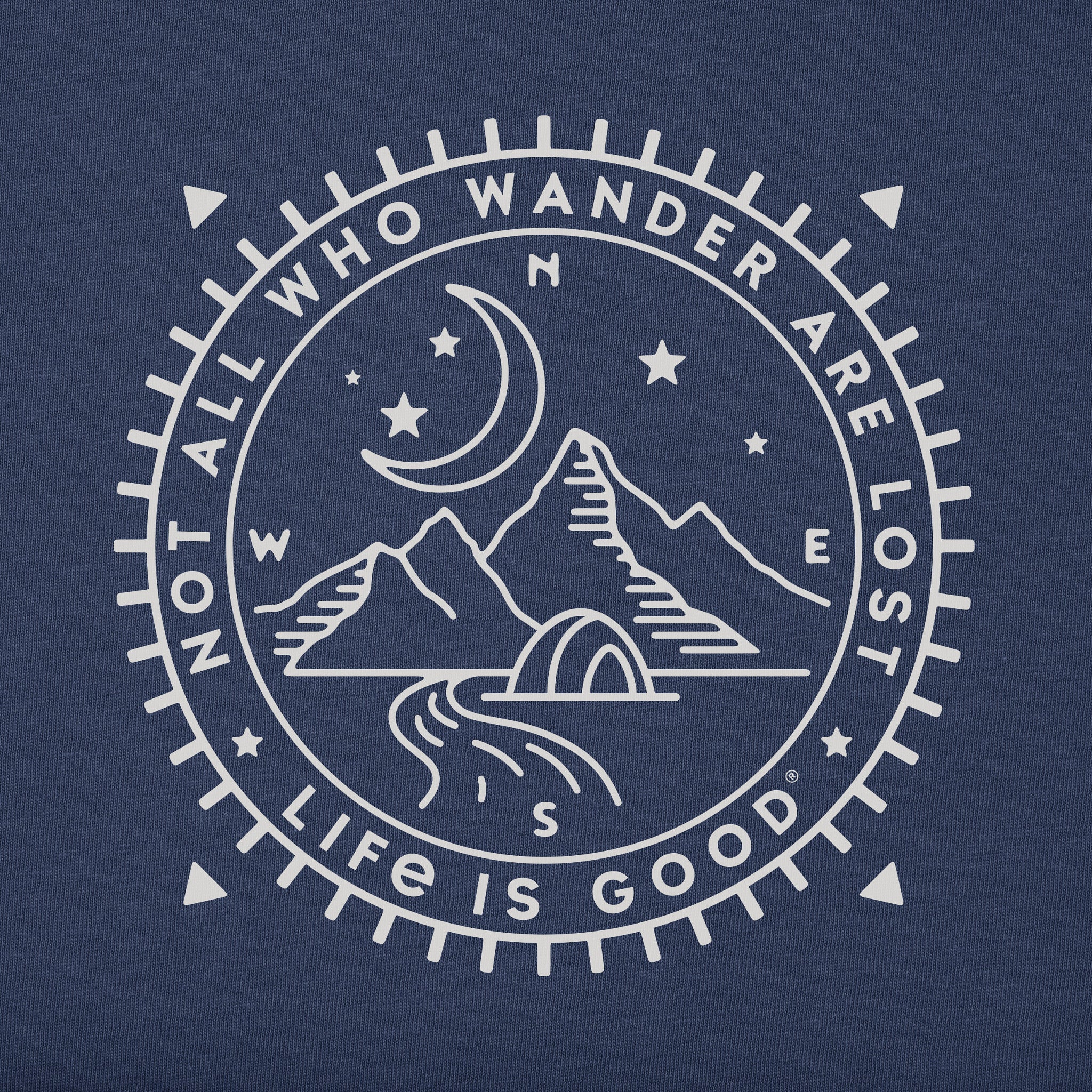 Men's Wander Compass Camp Simply True Fleece Hoodie