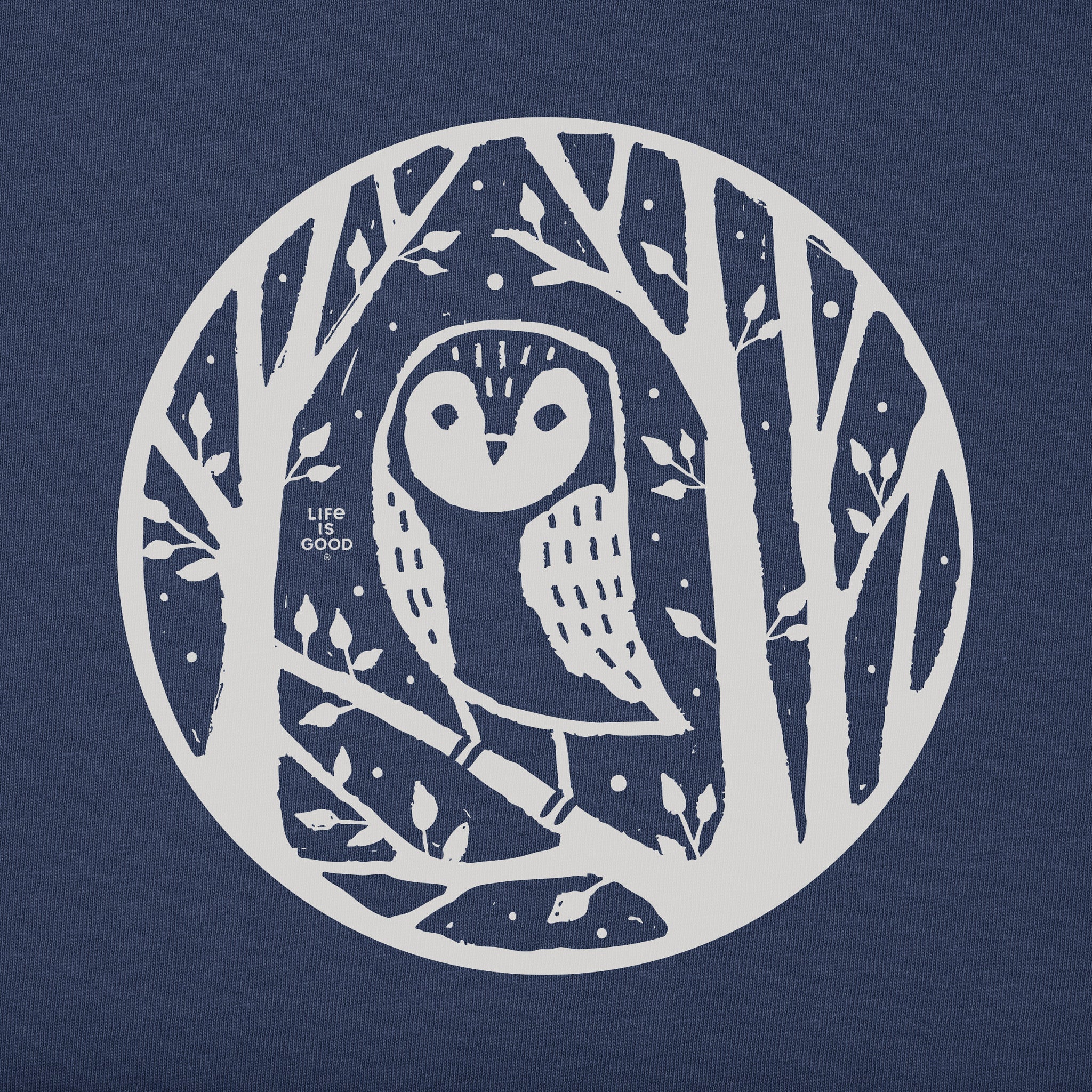 Men's Owl in the Trees Simply True Fleece Hoodie