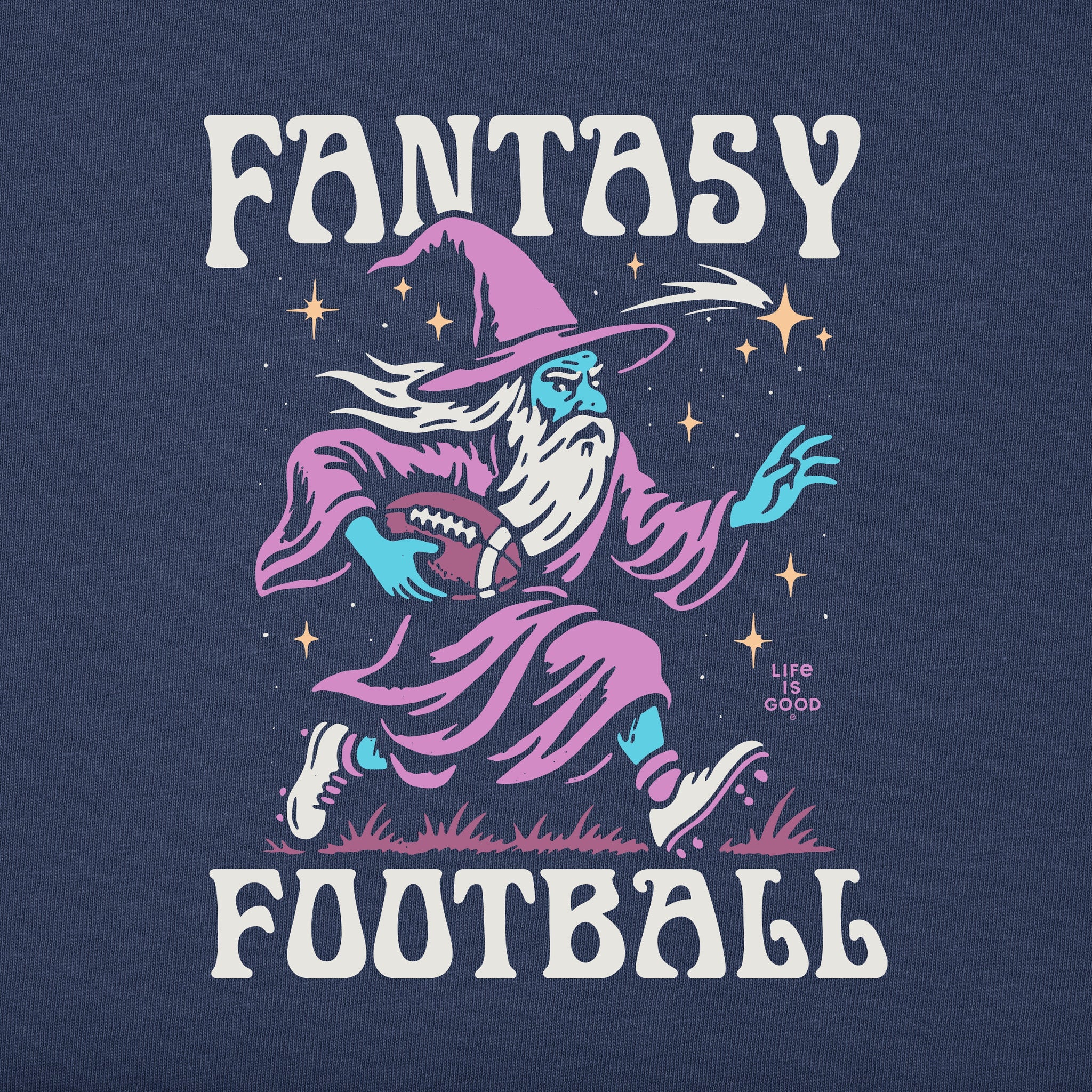 Men's Fantasy Football Wizard Simply True Fleece Crew