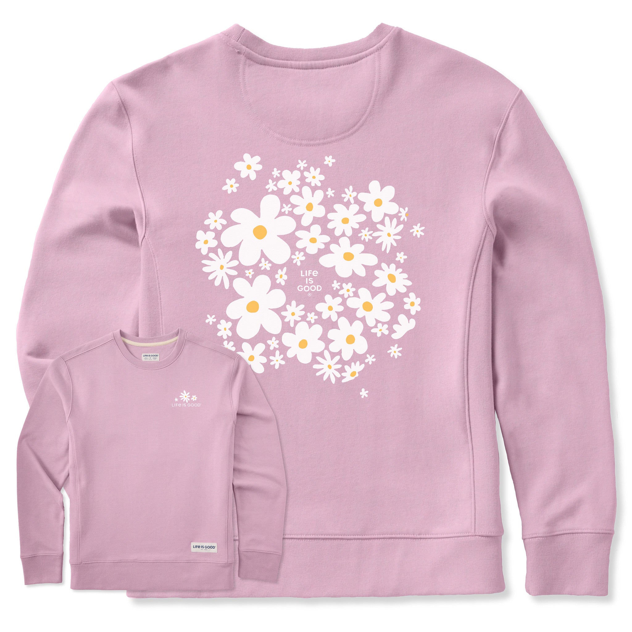 Women's Daisy Splash Simply True Fleece Crew