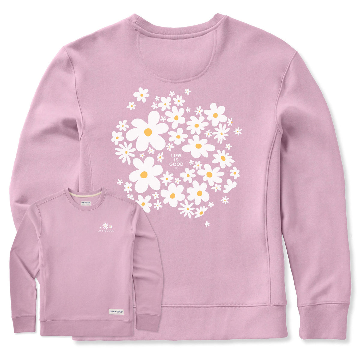 Women's Daisy Splash Simply True Fleece Crew