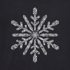 Women's Contrast Snowflake Long Sleeve Crusher Tee