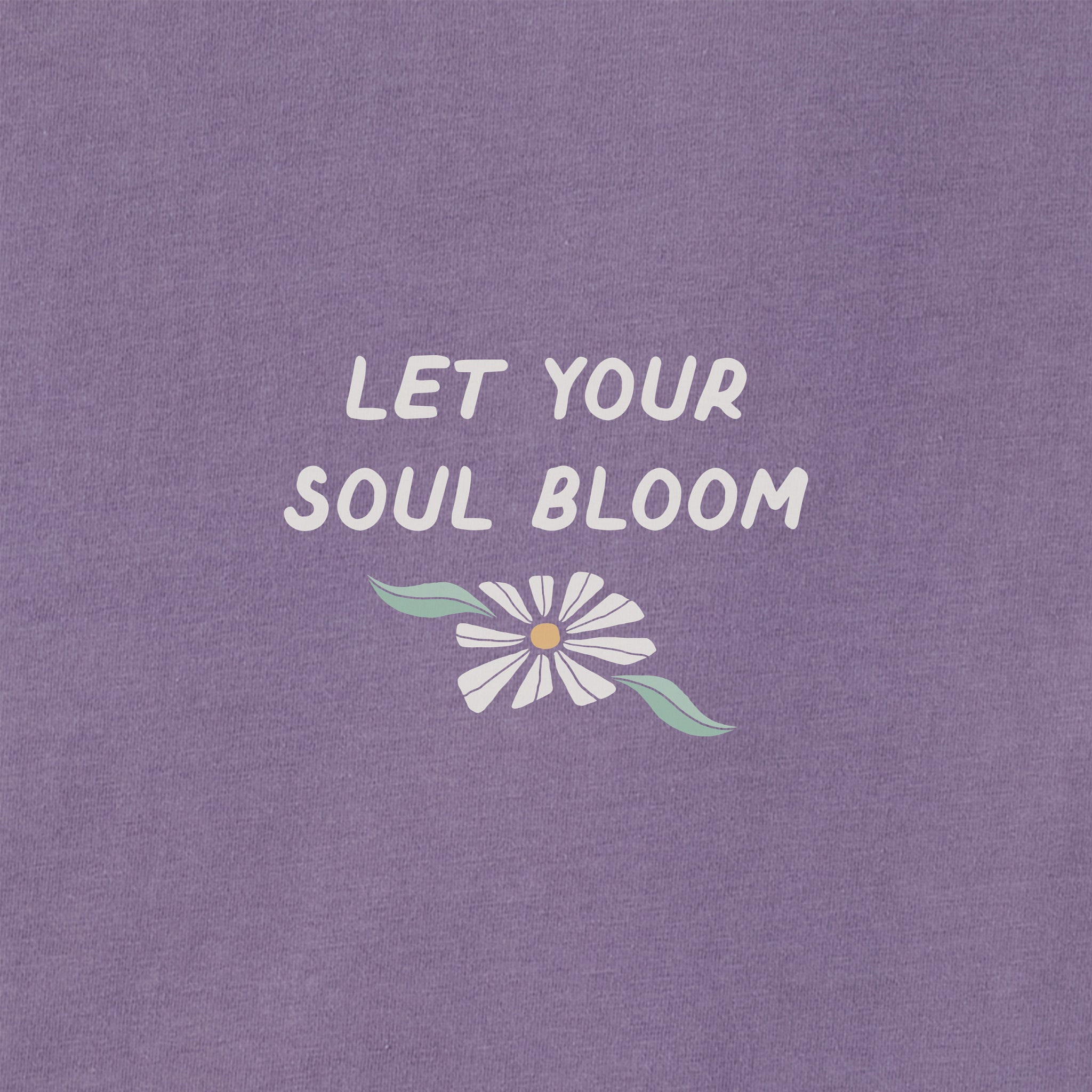Women's Let Your Soul Bloom Daisies Long Sleeve Crusher Boxy Tee