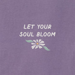 Women's Let Your Soul Bloom Daisies Long Sleeve Crusher Boxy Tee