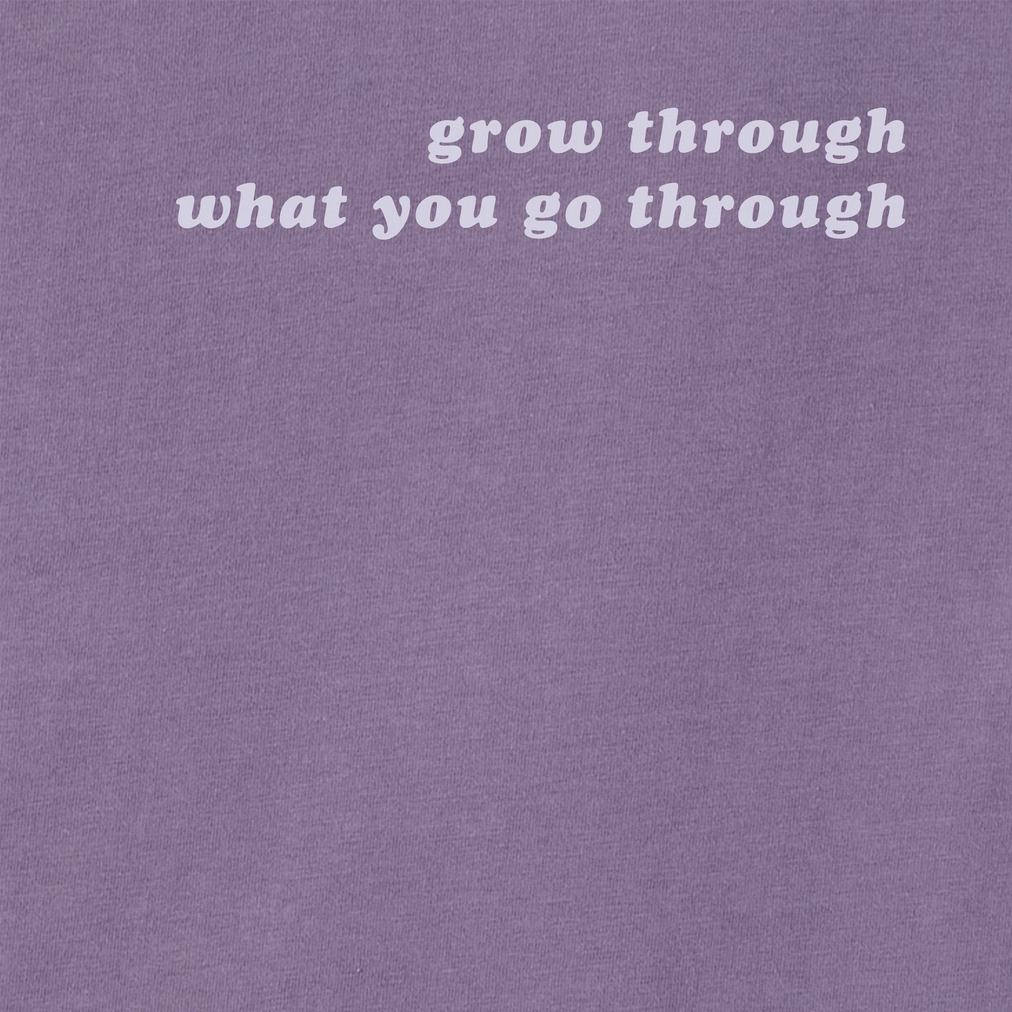 Women's Grow Through Retro Flowers Long Sleeve Crusher Boxy Tee