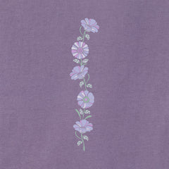 Women's Grow Through Retro Flowers Long Sleeve Crusher Boxy Tee