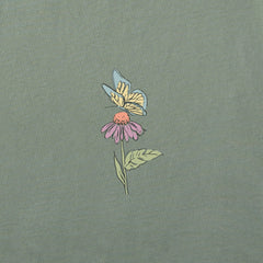 Women's Butterflies & Wildflowers Long Sleeve Crusher Boxy Tee