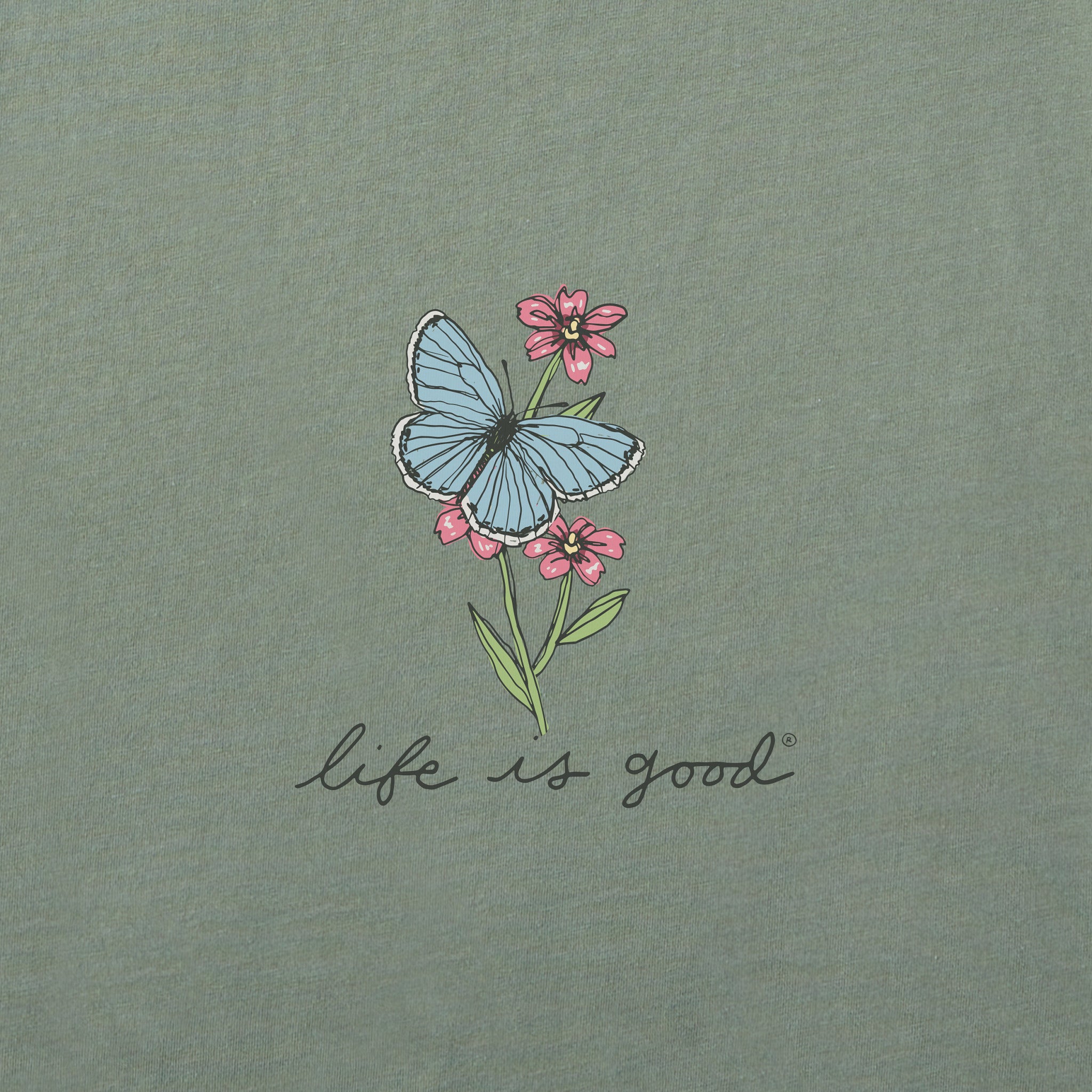 Women's Butterfly Flight Long Sleeve Crusher Boxy Tee