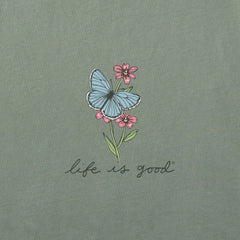 Women's Butterfly Flight Long Sleeve Crusher Boxy Tee