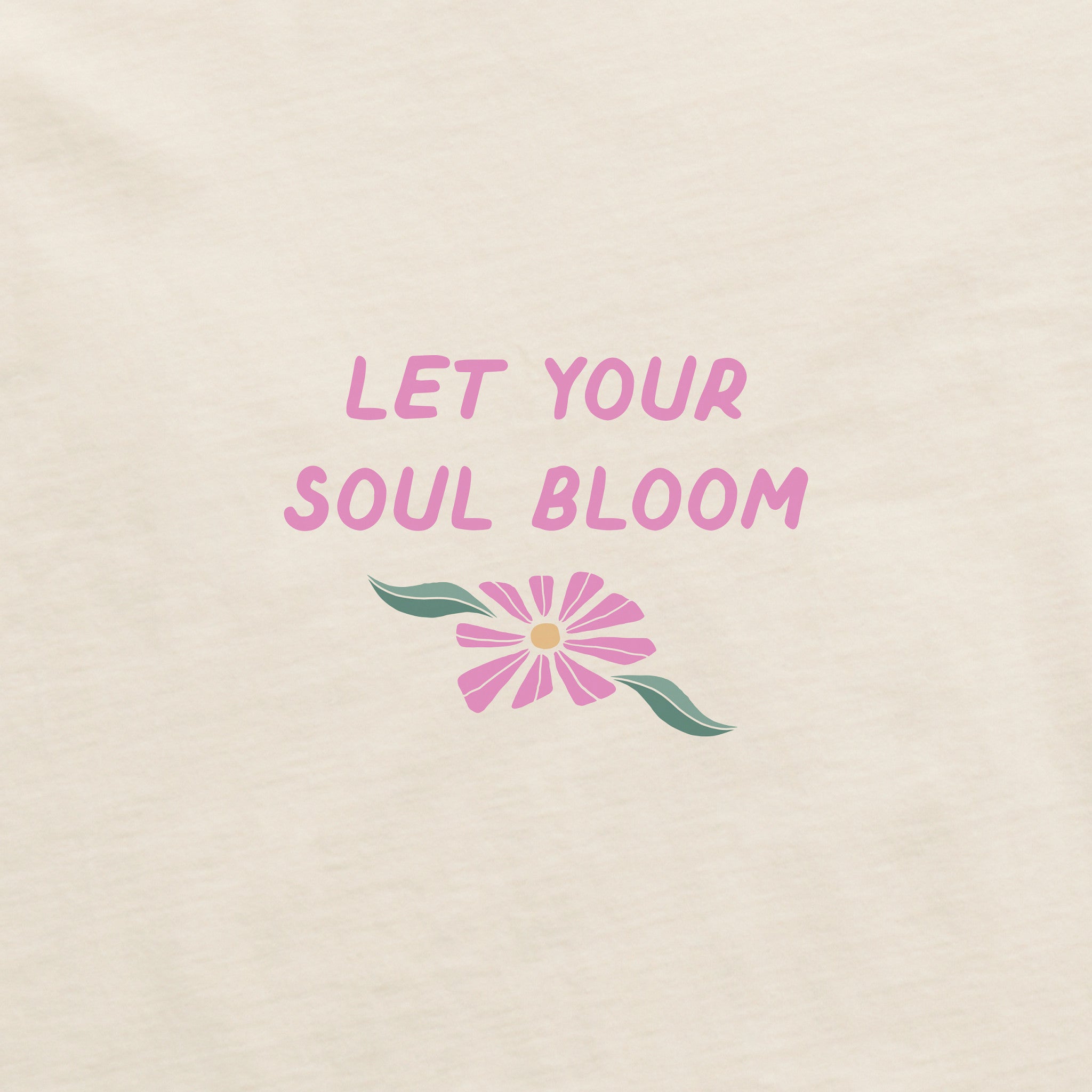 Women's Let Your Soul Bloom Daisies Long Sleeve Crusher Boxy Tee