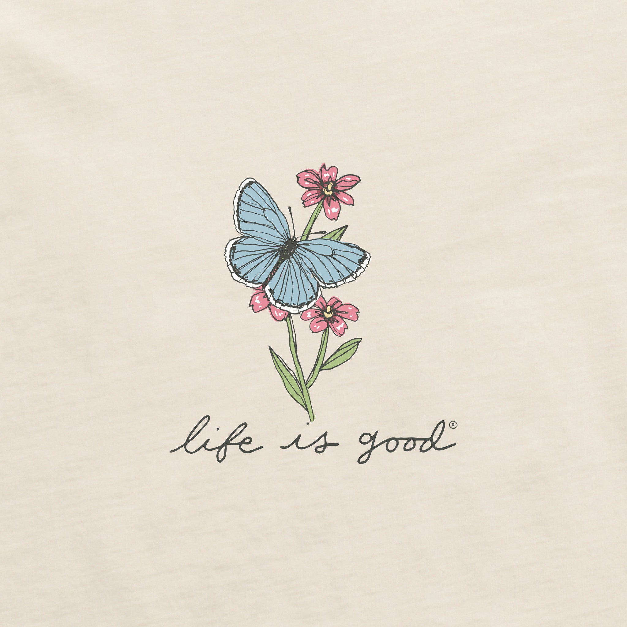 Women's Butterfly Flight Long Sleeve Crusher Boxy Tee