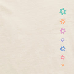 Women's Daisy Circle Psychedelic Long Sleeve Crusher Boxy Tee