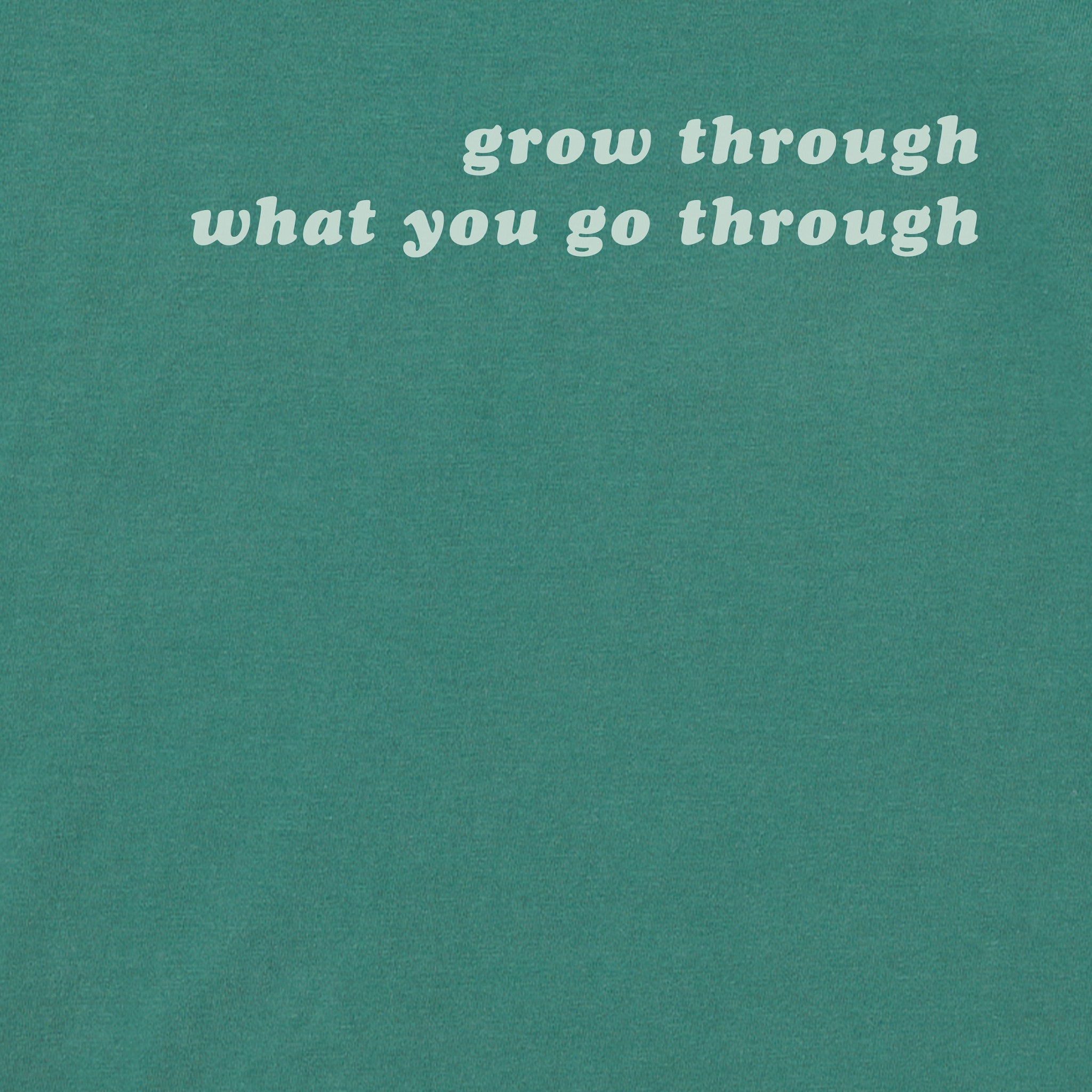 Women's Grow Through Retro Flowers Long Sleeve Crusher Boxy Tee