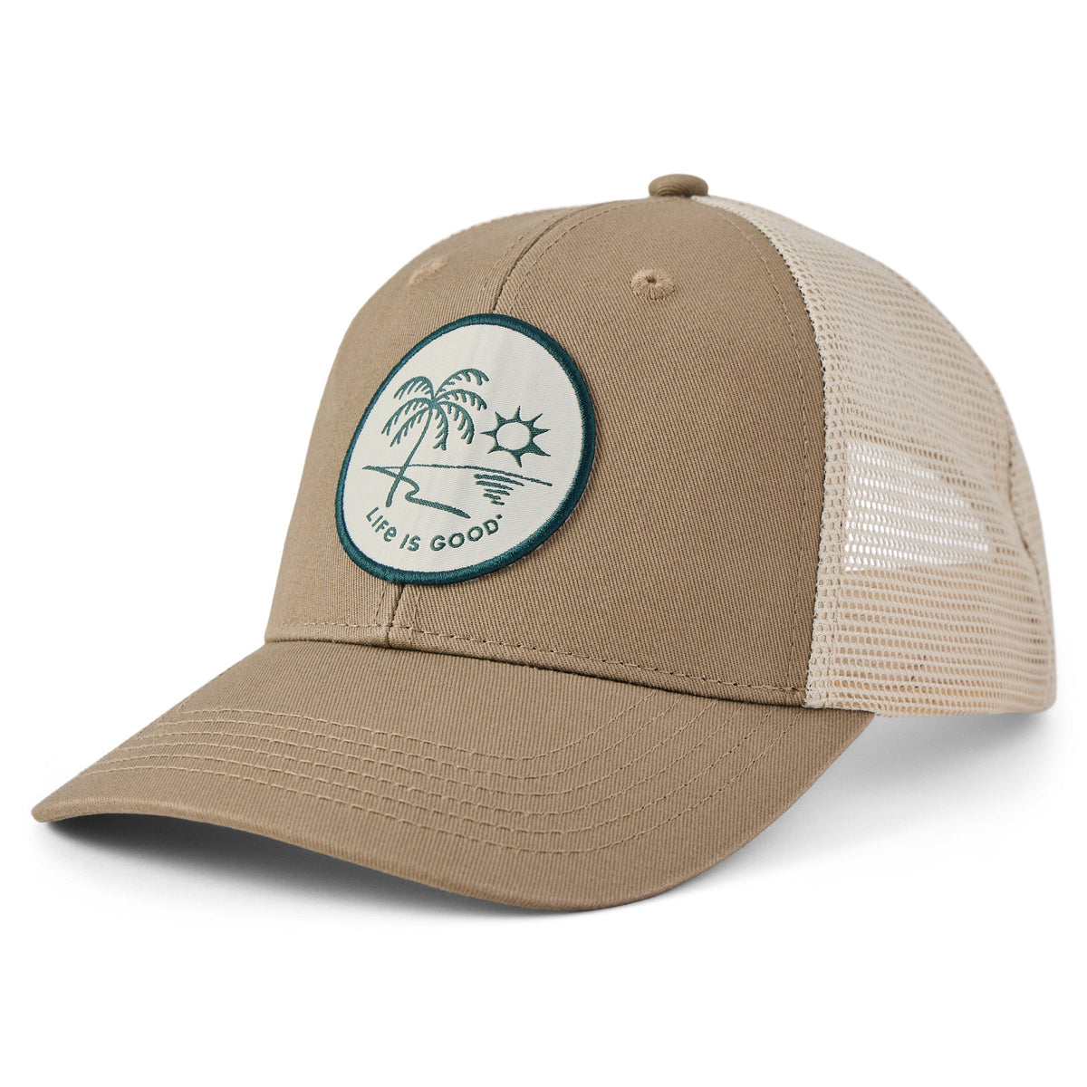 Adult Unisex Palm Tree Patch Trucker