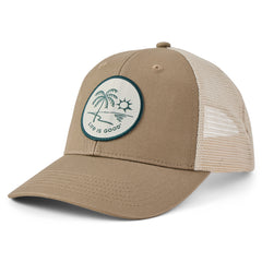 Adult Unisex Palm Tree Patch Trucker