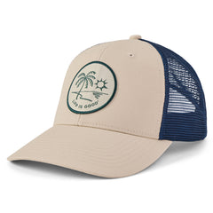 Adult Unisex Palm Tree Patch Trucker